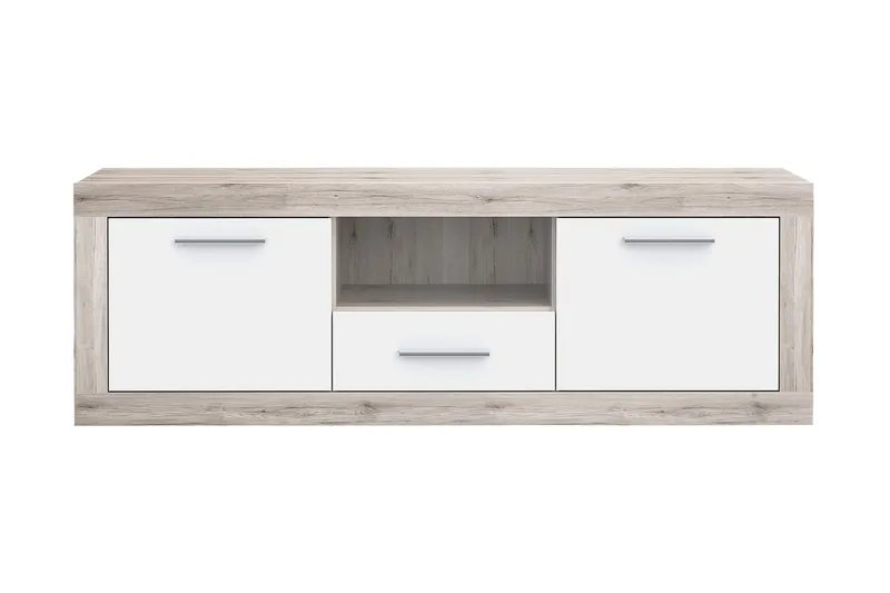Mohaned TV-benk 148 cm - Brun/Hvit - Møbler - TV- & Mediamøbler - TV benk & mediabenk
