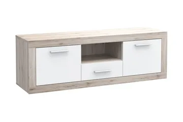 Mohaned TV-benk 148 cm - Brun/Hvit - Møbler - TV- & Mediamøbler - TV benk & mediabenk