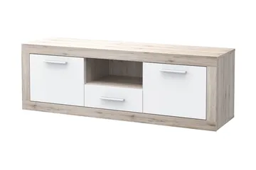 Mohaned TV-benk 148 cm - Brun/Hvit - Møbler - TV- & Mediamøbler - TV benk & mediabenk