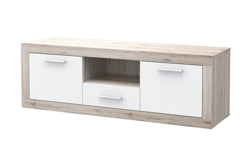 Mohaned TV-benk 148 cm - Brun/Hvit - Møbler - TV- & Mediamøbler - TV benk & mediabenk