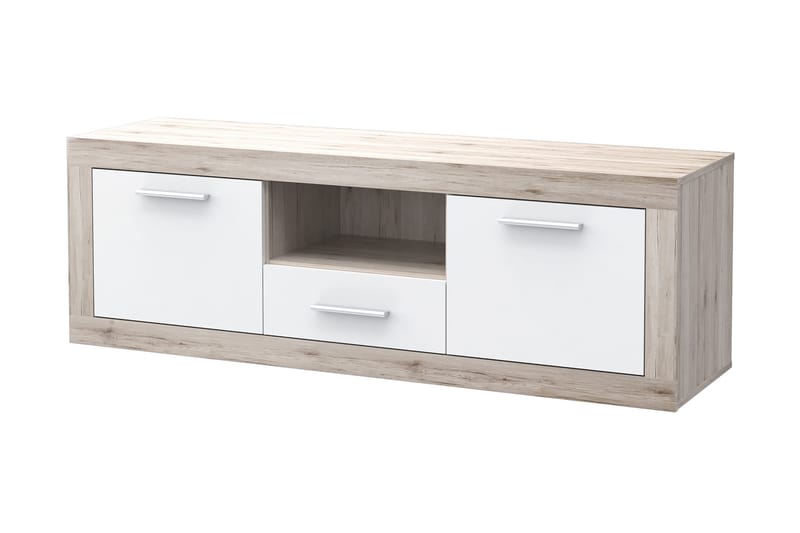 Mohaned TV-benk 148 cm - Brun/Hvit - Møbler - TV- & Mediamøbler - TV benk & mediabenk