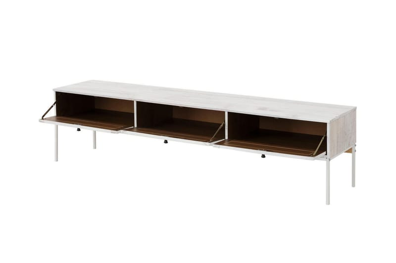Munira TV-benk 175 cm - Beige/Hvit - Møbler - TV- & Mediamøbler - TV benk & mediabenk