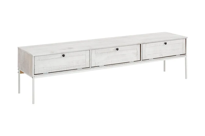 Munira TV-benk 175 cm - Beige/Hvit - Møbler - TV- & Mediamøbler - TV benk & mediabenk