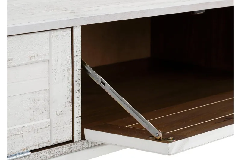 Munira TV-benk 175 cm - Beige/Hvit - Møbler - TV- & Mediamøbler - TV benk & mediabenk