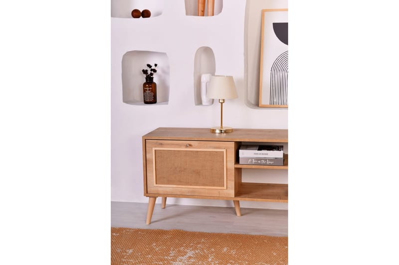 Munnia TV-benk 180 cm - Eik - Møbler - TV- & Mediamøbler - TV benk & mediabenk