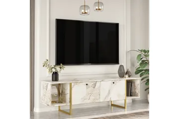 Mushir TV-benk 160 cm - Hvit - Møbler - TV- & Mediamøbler - TV benk & mediabenk