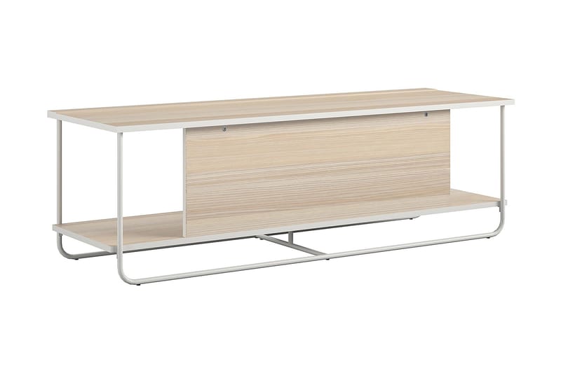Nadzeya Gulvstående TV-benk 152,9 cm med Oppbevaring i Tre med Metallramme - Beige - Møbler - TV- & Mediamøbler - TV benk & mediabenk