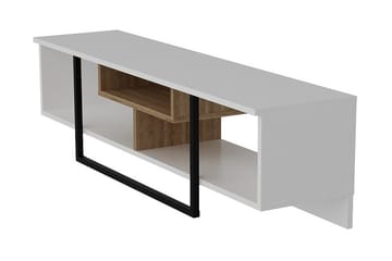 Naftali TV-benk 149 cm - Hvit/Svart - Møbler - TV- & Mediamøbler - TV benk & mediabenk