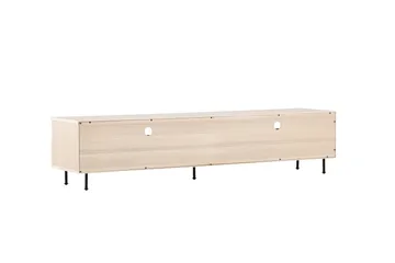 Navarra Gulvstående TV-benk 180 cm med Oppbevaring i Malt Tre - Beige - Møbler - TV- & Mediamøbler - TV benk & mediabenk