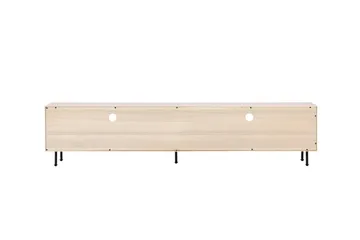 Navarra Gulvstående TV-benk 180 cm med Oppbevaring i Malt Tre - Beige - Møbler - TV- & Mediamøbler - TV benk & mediabenk