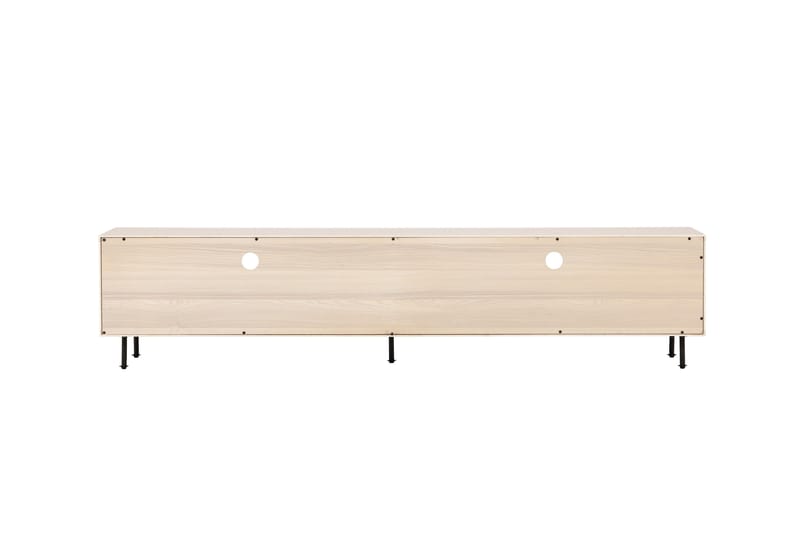 Navarra Gulvstående TV-benk 180 cm med Oppbevaring i Malt Tre - Beige - Møbler - TV- & Mediamøbler - TV benk & mediabenk