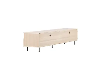 Navarra Gulvstående TV-benk 180 cm med Oppbevaring i Malt Tre - Beige - Møbler - TV- & Mediamøbler - TV benk & mediabenk