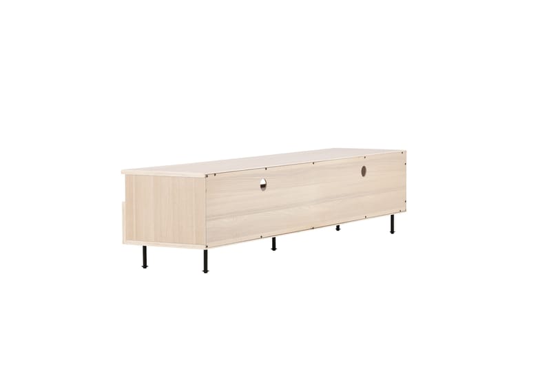 Navarra Gulvstående TV-benk 180 cm med Oppbevaring i Malt Tre - Beige - Møbler - TV- & Mediamøbler - TV benk & mediabenk