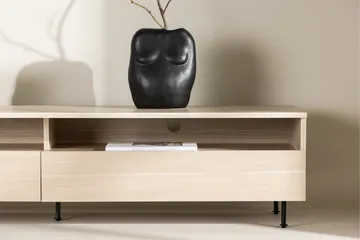 Navarra Gulvstående TV-benk 180 cm med Oppbevaring i Malt Tre - Beige - Møbler - TV- & Mediamøbler - TV benk & mediabenk