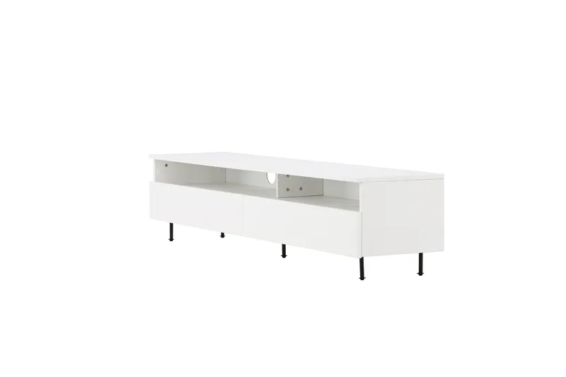 Navarra Tv-benk 180x40 cm - Hvit - Møbler - TV- & Mediamøbler - TV benk & mediabenk