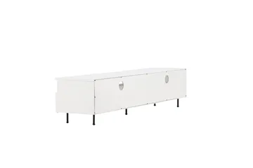 Navarra Tv-benk 180x40 cm - Hvit - Møbler - TV- & Mediamøbler - TV benk & mediabenk