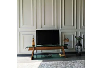 Noralee TV-benk 158 cm - Valnøtt/Grønn - Møbler - TV- & Mediamøbler - TV benk & mediabenk
