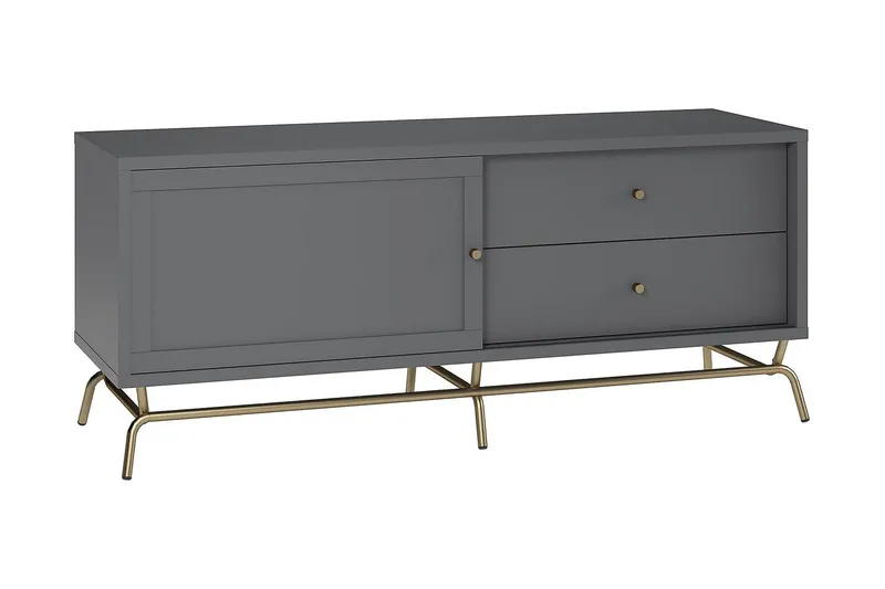 Nova Tv-benk 150x48 cm Grafittgrå, CosmoLiving