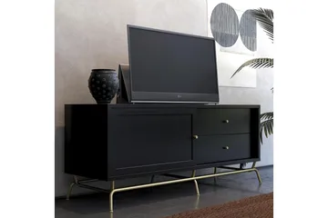 Nova TV-benk 150x50 cm Svart - CosmoLiving - Møbler - TV- & Mediamøbler - TV benk & mediabenk