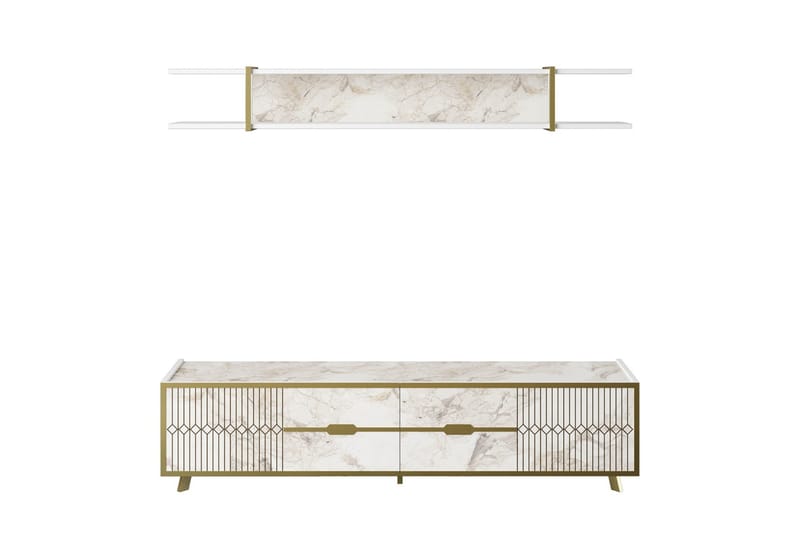 Ocotla TV-benk 179,8 cm - Hvit - Møbler - TV- & Mediamøbler - TV benk & mediabenk