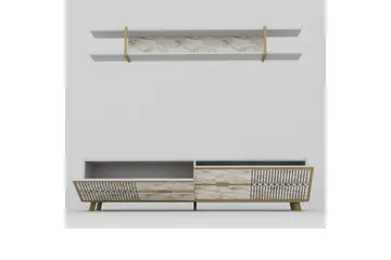 Ocotla TV-benk 179,8 cm - Hvit - Møbler - TV- & Mediamøbler - TV benk & mediabenk