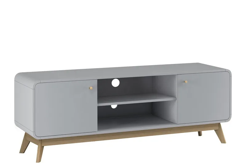 Olivet Tv-benk 140 cm - Grå - Møbler - TV- & Mediamøbler - TV benk & mediabenk