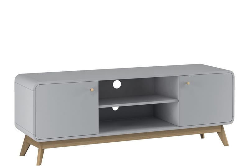 Olivet Tv-benk 140 cm - Grå - Møbler - TV- & Mediamøbler - TV benk & mediabenk