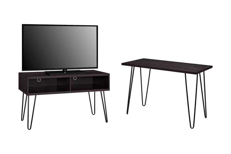 Owen TV-benk 107x50 cm Espresso - Dorel Home - Møbler - TV- & Mediamøbler - TV benk & mediabenk