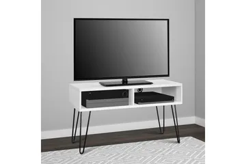 Owen TV-benk 107x50 cm Hvit - Dorel Home - Møbler - TV- & Mediamøbler - TV benk & mediabenk