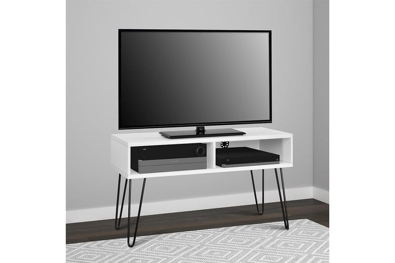 Owen TV-benk 107x50 cm Hvit - Dorel Home - Møbler - TV- & Mediamøbler - TV benk & mediabenk