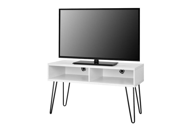 Owen TV-benk 107x50 cm Hvit - Dorel Home - Møbler - TV- & Mediamøbler - TV benk & mediabenk