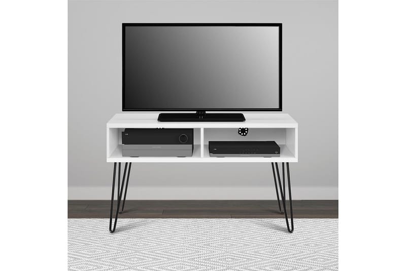 Owen TV-benk 107x50 cm Hvit - Dorel Home - Møbler - TV- & Mediamøbler - TV benk & mediabenk
