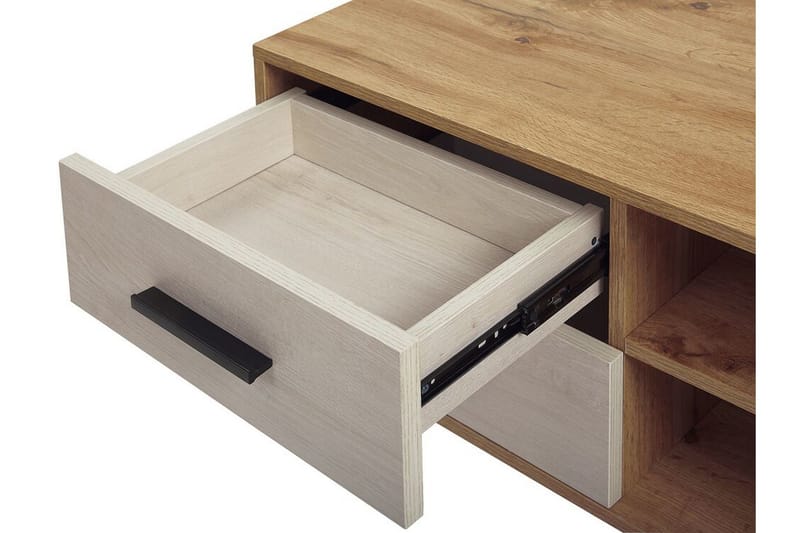 Poblat TV-Benk 120 cm - Hvit - Møbler - TV- & Mediamøbler - TV benk & mediabenk