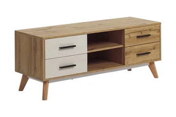 Poblat TV-Benk 120 cm - Hvit - Møbler - TV- & Mediamøbler - TV benk & mediabenk