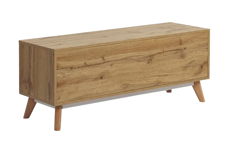 Poblat TV-Benk 120 cm - Hvit - Møbler - TV- & Mediamøbler - TV benk & mediabenk