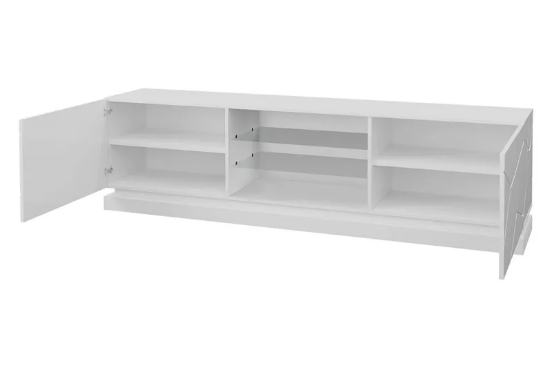 Qiu Tv-benk 200 cm - Svart - Møbler - TV- & Mediamøbler - TV benk & mediabenk