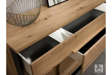 Quant 41x155 cm - Eik/Svart - Møbler - TV- & Mediamøbler - TV benk & mediabenk