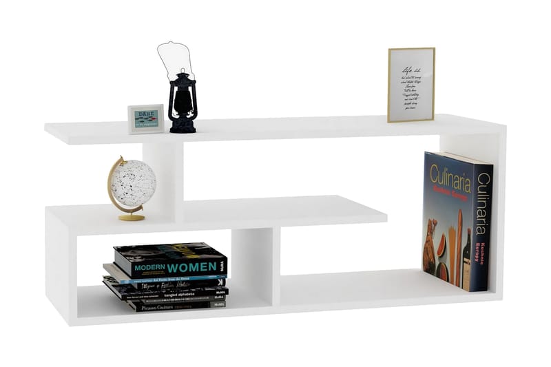 Rinorea Tv-benk 100x40 cm - Hvit - Møbler - TV- & Mediamøbler - TV benk & mediabenk