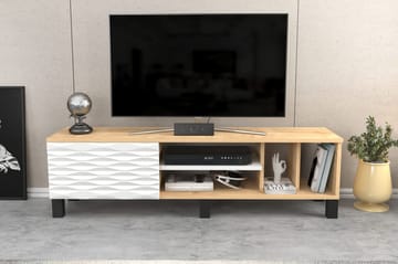 Rinorea Tv-benk 140x40,3 cm - Blå - Møbler - TV- & Mediamøbler - TV benk & mediabenk