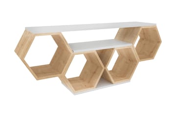 Rinorea Tv-benk 140x55,5 cm - Hvit - Møbler - TV- & Mediamøbler - TV benk & mediabenk