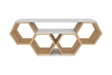 Rinorea Tv-benk 140x55,5 cm - Hvit - Møbler - TV- & Mediamøbler - TV benk & mediabenk