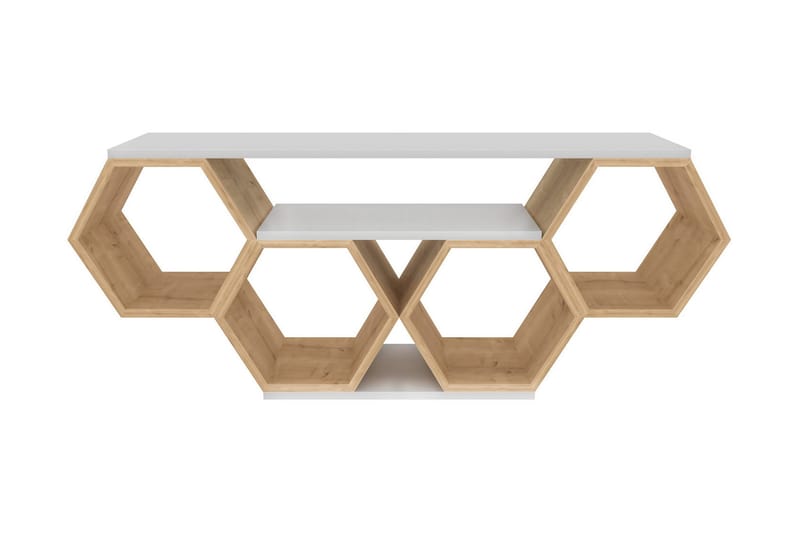 Rinorea Tv-benk 140x55,5 cm - Hvit - Møbler - TV- & Mediamøbler - TV benk & mediabenk