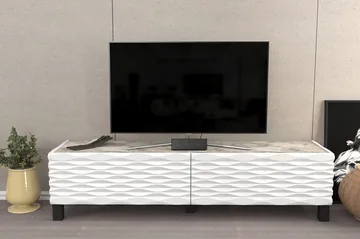 Rinorea Tv-benk 149,2x38 cm - Hvit - Møbler - TV- & Mediamøbler - TV benk & mediabenk