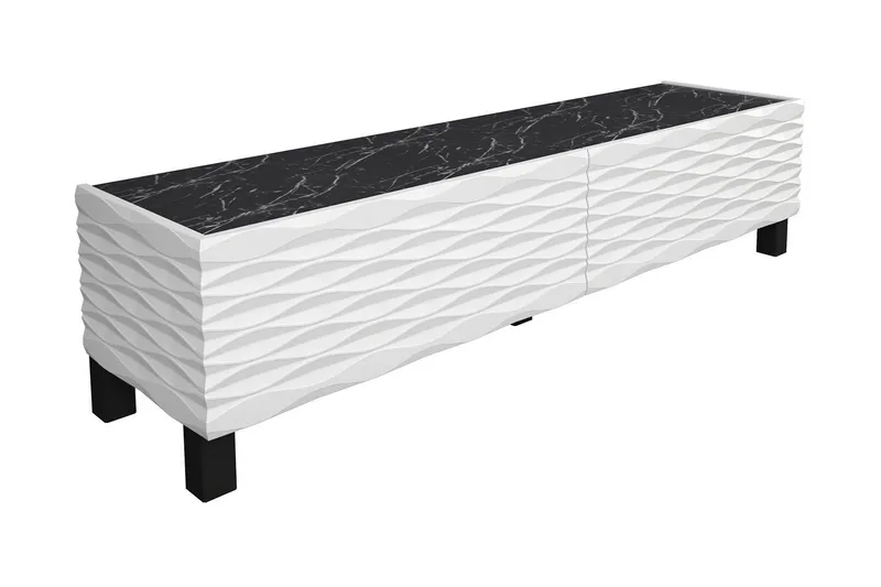 Rinorea Tv-benk 149,2x38 cm - Hvit - Møbler - TV- & Mediamøbler - TV benk & mediabenk