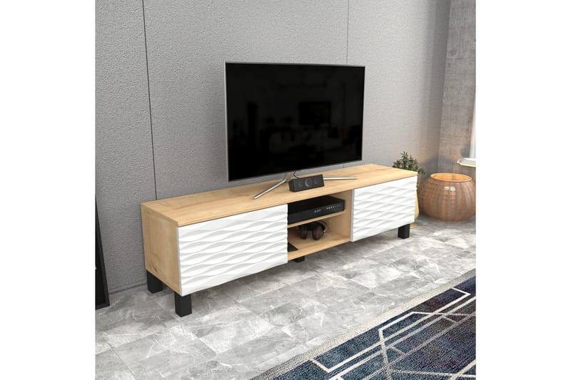Rinorea Tv-benk 150x40,3 cm - Blå - Møbler - TV- & Mediamøbler - TV benk & mediabenk