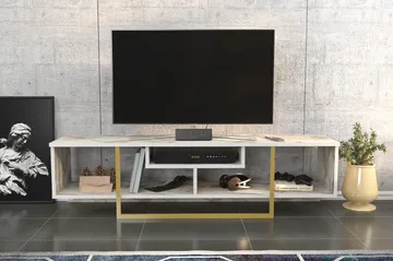Rinorea Tv-benk 150x40 cm - Guld - Møbler - TV- & Mediamøbler - TV benk & mediabenk