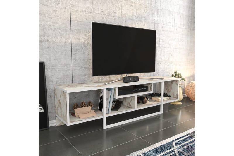 Rinorea Tv-benk 150x40 cm - Hvit - Møbler - TV- & Mediamøbler - TV benk & mediabenk