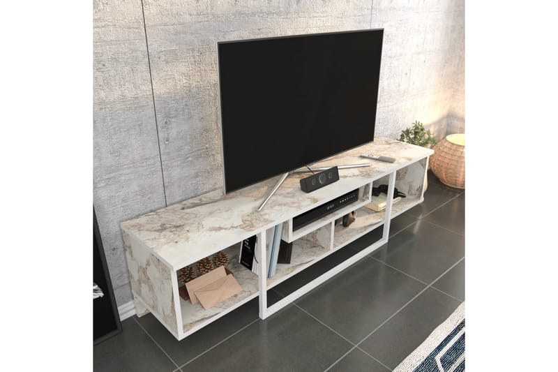 Rinorea Tv-benk 150x40 cm - Hvit - Møbler - TV- & Mediamøbler - TV benk & mediabenk