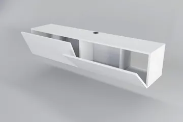 Rinorea Tv-benk 159,7x34,1 cm - Hvit - Møbler - TV- & Mediamøbler - TV benk & mediabenk