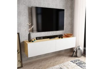 Rinorea Tv-benk 159,7x34,1 cm - Hvit - Møbler - TV- & Mediamøbler - TV benk & mediabenk